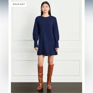 Hill House Sylvia Sweater Dress in Navy Blue